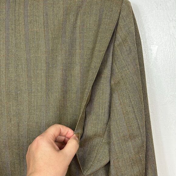 Daks Signature Wool Silk Blend Three Button Closure Blazer Size L - Picture 6 of 14